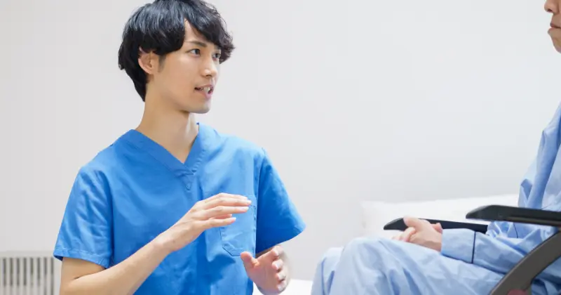 キャッチボールの特徴　「男性ヘルパーなら！」